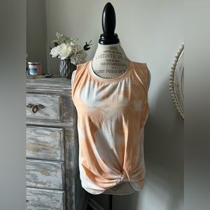 🧡 EUC Pink Lily Tie Dye Muscle Tank Top